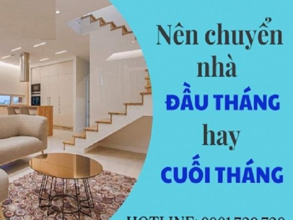 Chuyển nhà gặp mưa tốt hay xấu và nên chuyển nhà đầu tháng hay cuối tháng