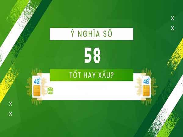 Ý nghĩa con số 58 theo phong thủy
