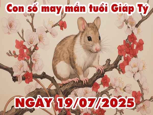 Con số tài lộc tuổi Giáp Tý ngày 19/7/2025 thứ 7 hôm nay
