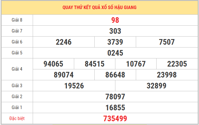 Tham khảo quay thử xổ số Hậu Giang hôm nay thứ 7 miễn phí lấy số tài lộc