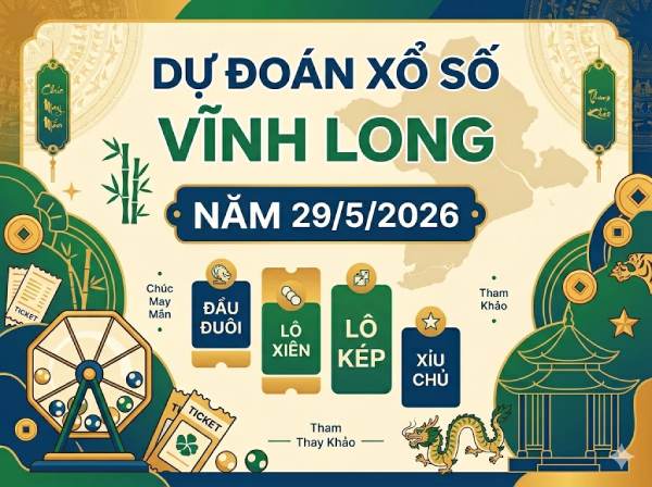Dự đoán XSVL ngày 29 tháng 5 năm 2026 siêu chính xác